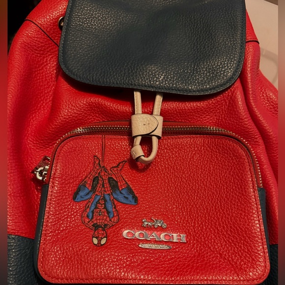 Coach x Marvel Spider-Man Large Backpack Leather - Picture 1 of 2
